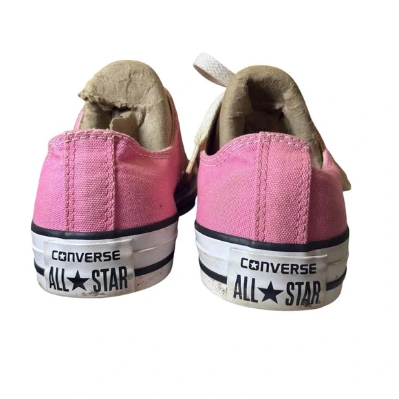 Converse Chuck Taylor All Star Low Top Pink Floral Tongue Sneaker M9007 Wome 6.5 - Picture 7 of 12